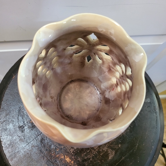 Mitchell Duly Crystalline Porcelain Luminare Candle Holder 6" - Picture 2 of 6